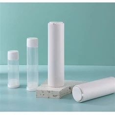 Bezgaisa pudeles kosmētikas iepakojums